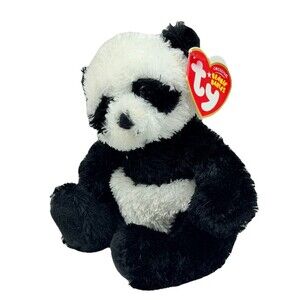 Ty WONTON Panda Beanie Baby Soft Plush 5” RARE RETIRED  New With Tag 2007